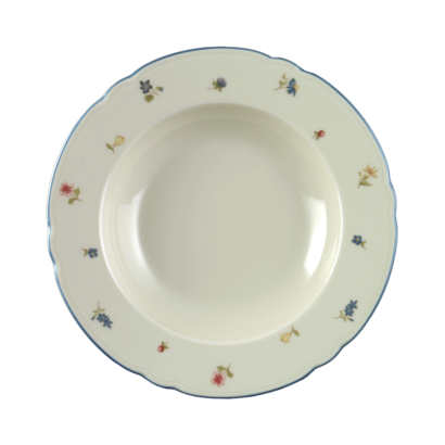 Тарелка для супа 23 см Streublume blauer Rand Marie-Luise Seltmann