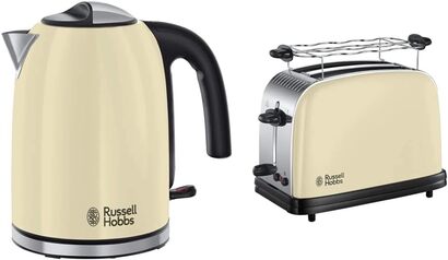 Чайник 1,7 л, 2400 Вт и тостер с насадкой для булочек Russell Hobbs Colors +