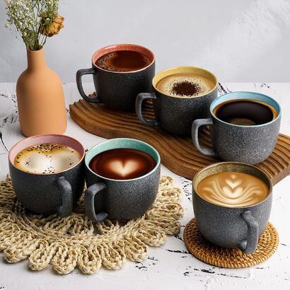 Набор чашек для кофе 470 мл, 6 предметов MIAMIO
