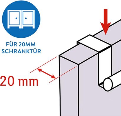 Регулируемый двойной полотенцедержатель 25 - 40 см Tatkraft