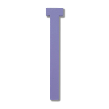 Буквы T 12x0,9 см пурпурные Wooden Letters Indoor Design Letters