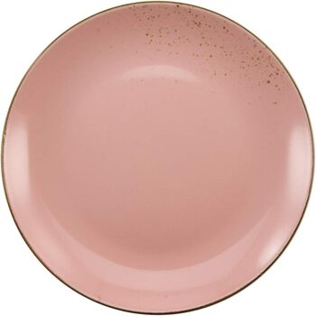 Набор тарелок из керамогранита 27 см, 6 предметов, розовый Nature Collection CreaTable