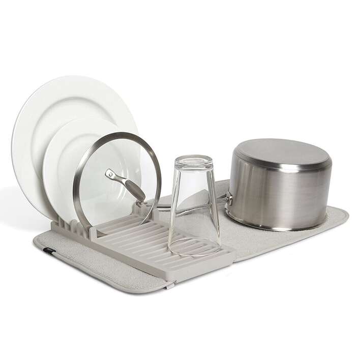 Коврик для сушки посуды 61 x 46 x 2,5 см серый Udry mini Umbra