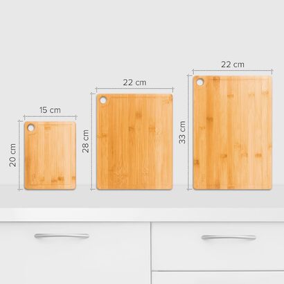 Набор разделочных досок 3 предмета 20x15 см, 28x22 см и 33x22 см joeji's Kitchen