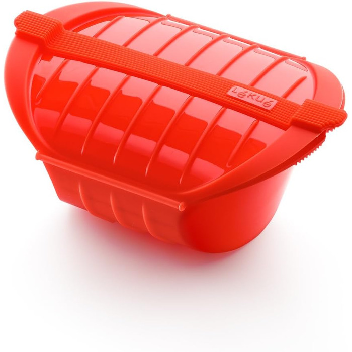 Коробка для запекания в микроволновой печи 500 мл, красная Lékué