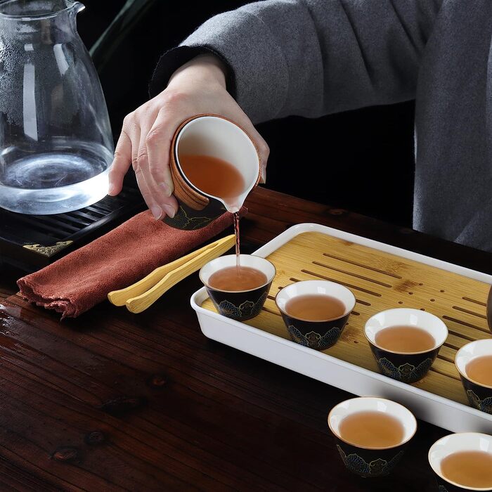 Чайный сервиз в китайском стиле на 6 человек 10 предметов Kung Fu Fanquare