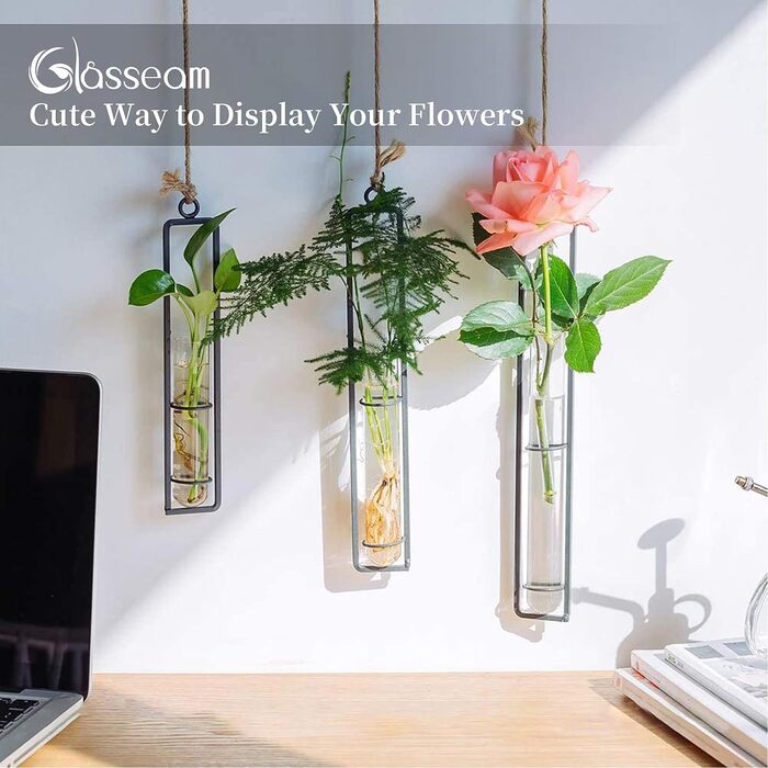Набор подвесных ваз для цветов 6 предметов Glasseam