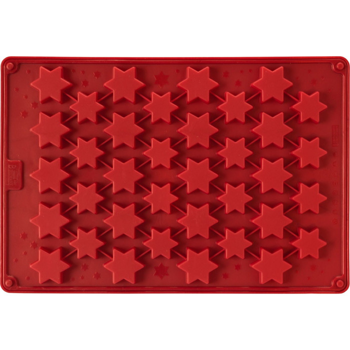 Форма для выпечки в виде звездочек, 26 x 38 х 1,1 см, красная, RBV Birkmann