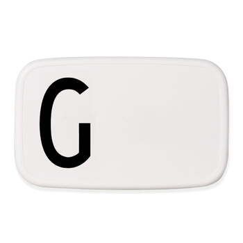 Ланч-бокс G 6,5x11x18 см черно-белый Personal Lunch Box Design Letters