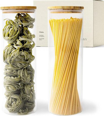 Набор банок для хранения спагетти крышкой 1800 мл, 2 предмета KIVY