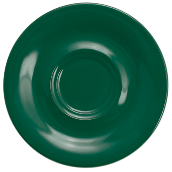 Блюдце к чашке для капучино / макиато 16 см, темно-зеленое Pronto Colore Kahla