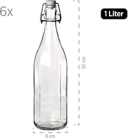 Набор бутылок 1 л, 6 предметов MÄSER