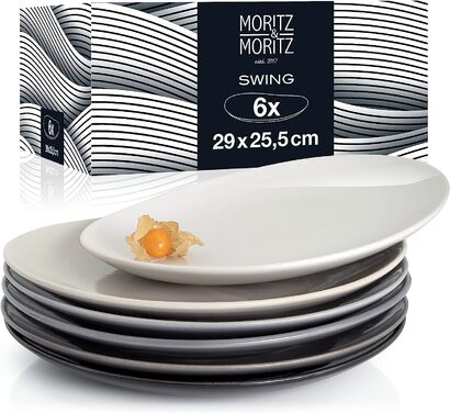 Набор обеденных тарелок 6 предметов Moritz & Moritz Swing