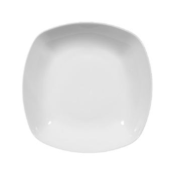 Тарелка глубокая квадратная 21 см белая Sketch Basic Seltmann