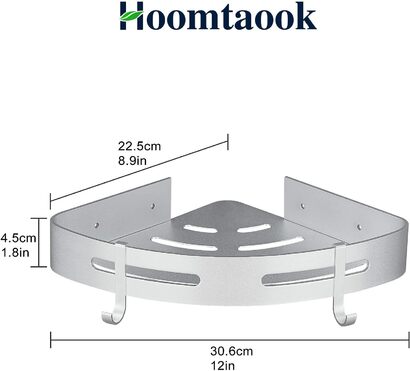 Набо угловых полок для ванной комнаты 2 предмета Hoomtaook