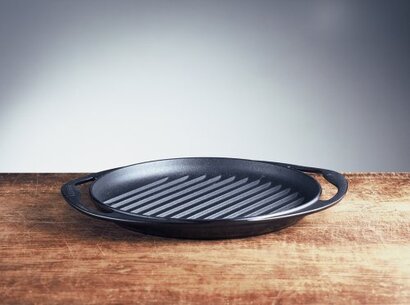 Сковорода гриль круглая 25 см, черная Le Creuset