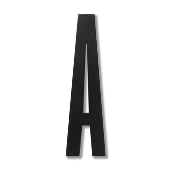 Буквы A 12x0,9 см черные Wooden Letters Indoor Design Letters