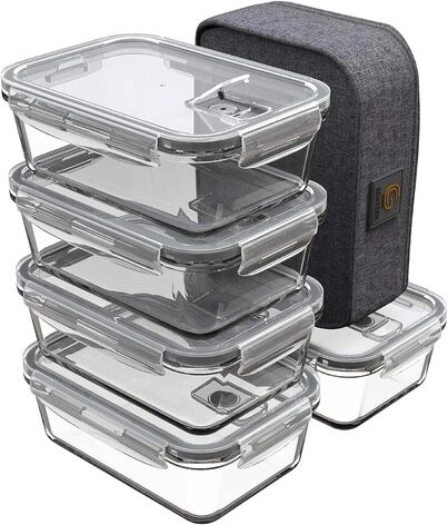 Набор контейнеров для еды 6 предметов Bento GENICOOK
