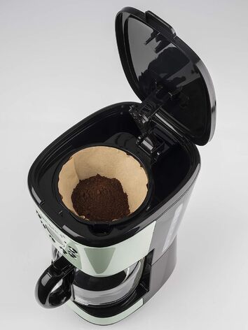Кофеварка в стиле ретро 1.5 л 800 Вт, мятно-зеленая 10665 Korona 