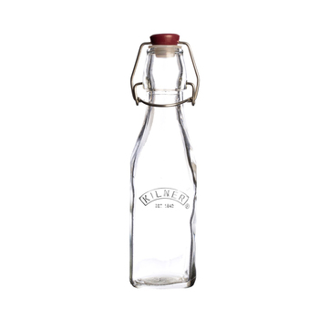 Бутылка квадратная 250 мл прозрачная Clip Top Kilner