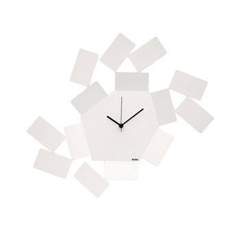 Настенные часы 46х33,5х4 см белые Scirocco Alessi