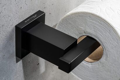 Держатель для туалетной бумаги 17,5 см, черный Sagittarius One