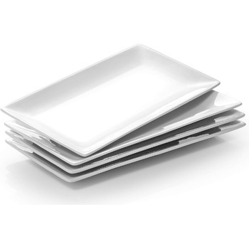 Набор прямоугольных тарелок 30,5 x 15,2 см, 4 предмета DOWAN