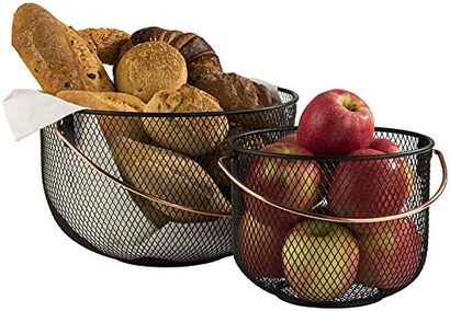 Металлическая корзинка для хлеба и фруктов 30 см APS
