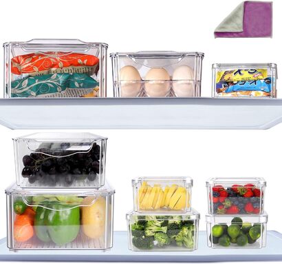 Набор контейнеров для холодильника 9 предметов Masthome