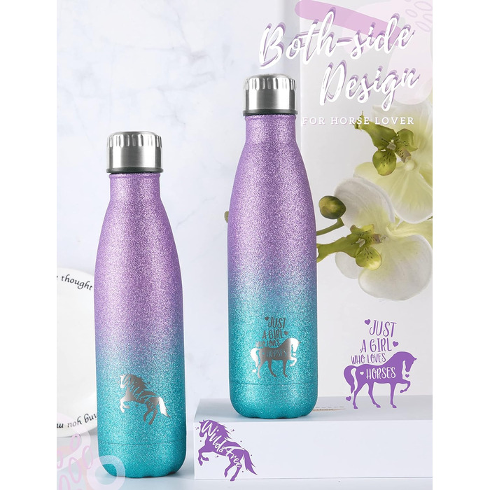 Бутылка для воды фиолетово-синий блеск Onebttl