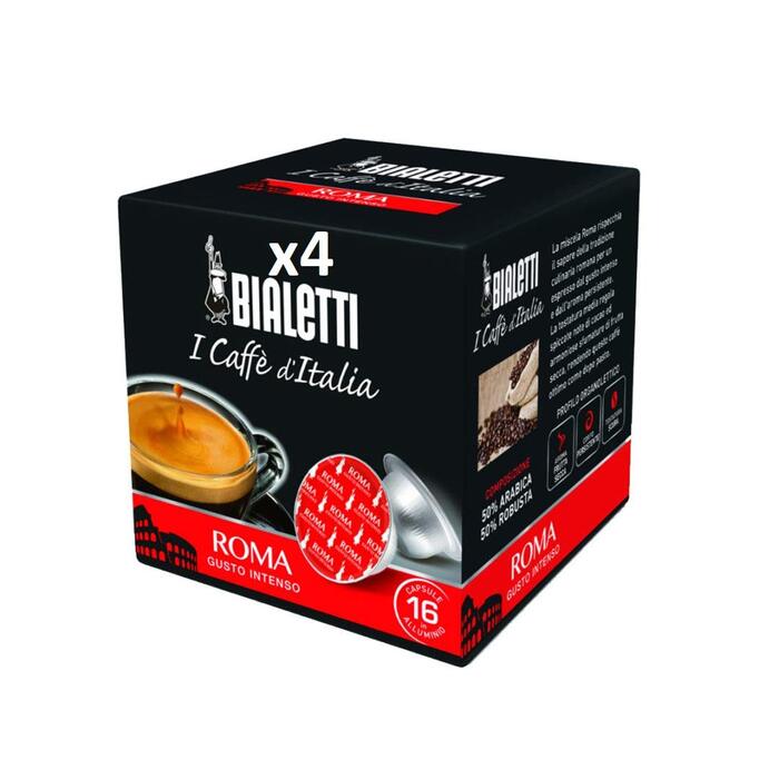 Набор капсул для кофеварки 4 упаковки по 16 шт. Roma Bialetti