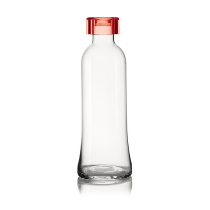 Бутылка для воды стеклянная 1 л красная Guzzini