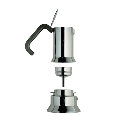 Кофе-машина для эспрессо 150 мл металлик 9090 Alessi