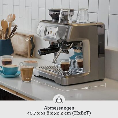 Профессиональная кофемашина с кофемолкой 2 л 1680 Вт, матовая сталь Barista Touch SES880 Sage