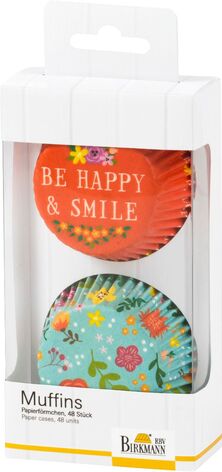 Набор форм для выпечки для мини-маффинов, 48 шт, Be Happy & Smile RBV Birkmann