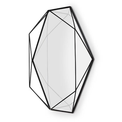 Настенное зеркало 56,5x42,5x8,3 см черное Prisma Umbra