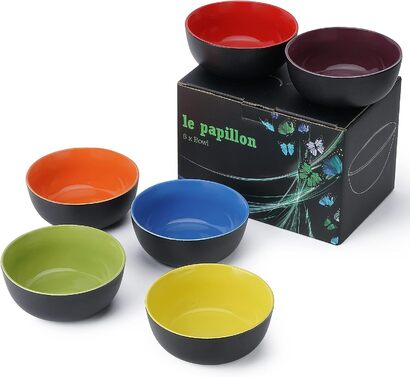Набор тарелок для хлопьев 600 мл, 6 предметов Le Papillon Collection MIAMIO