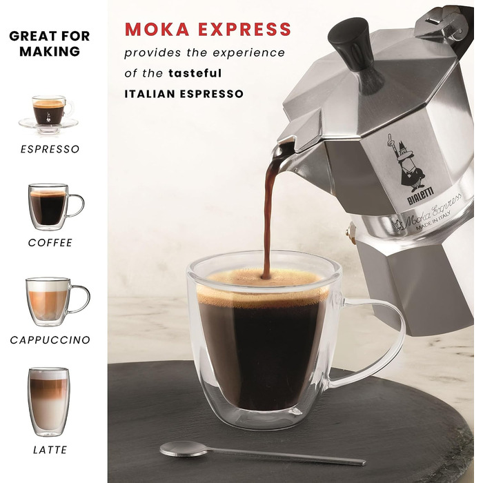 Кофеварка для эспрессо на 6 чашек Moka Express Bialetti