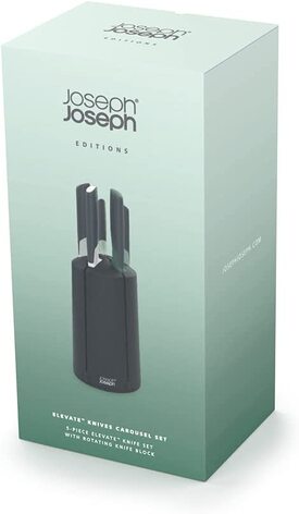 Набор Joseph Joseph 5 ножей из нержавеющей стали, с подставкой