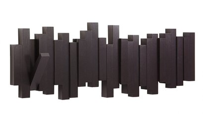 Вешалка 50,8x19,1x3,2 см черная Sticks Multi Hook Espresso Umbra