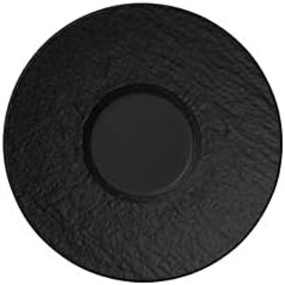 Фарфоровое кофейное блюдце Villeroy & Boch Manufacture Rock 10-4239-1430, черный, 12 см, 6 шт.