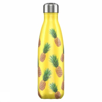 Вакуумная бутылка для воды 0,5 л, желтая Icons Pineapple CHILLY'S