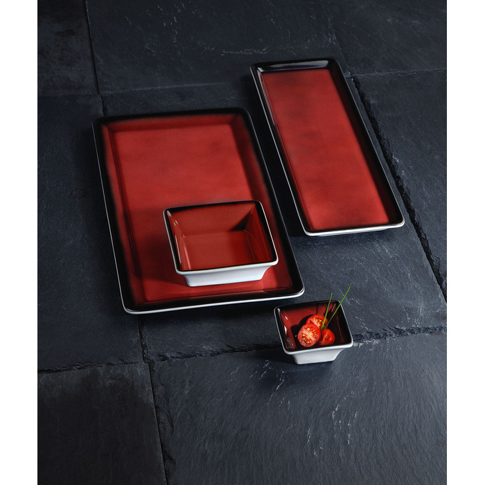 Пиала квадратная 25 см кирпично-красная Buffet-Gourmet Seltmann Weiden