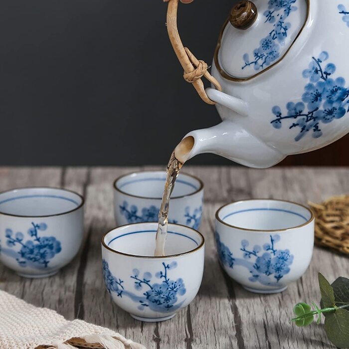 Чайный сервиз на 4 человека 5 предметов Plum Blossom Fanquare