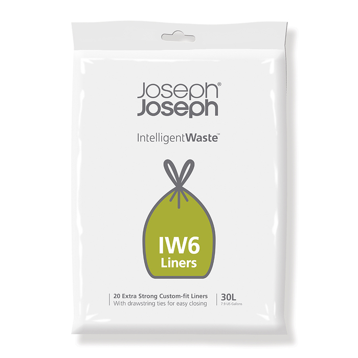 Пакеты для мусора IW6 30 л черные 20 шт Totem Compact Joseph Joseph