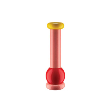Мельница для соли / перца 7х23 см, красный / розовый / желтый Alessi