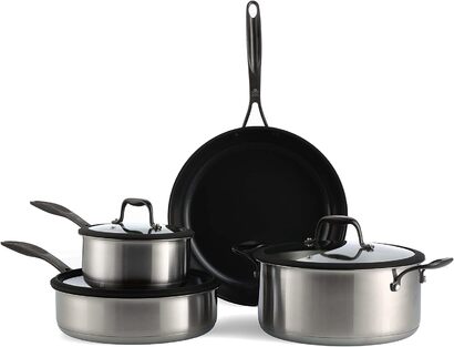 Набор кухонной посуды 7 предметов Ceramic Black BK