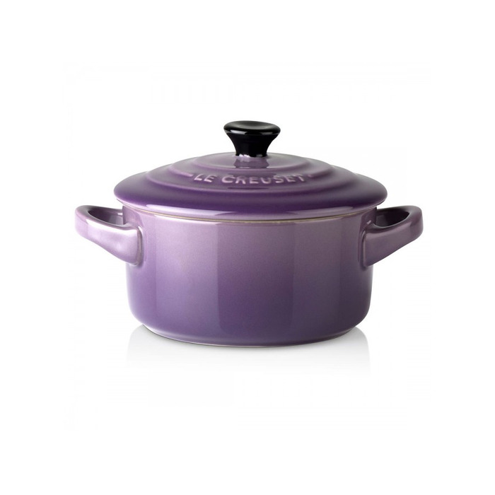 Мини-кокотница с крышкой 10 см, фиолетовая Ultra Violet Le Creuset
