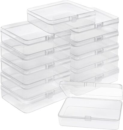 Набор пластиковых коробок 11,2 х 8,3 х 2,8 см, 12 предметов