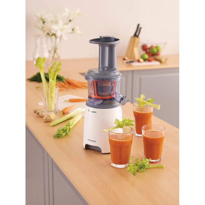 Соковыжималка Kenwood PureJuice JMP600WH / 150 Вт / нержавеющая сталь / белый